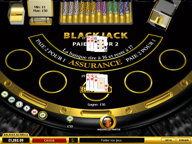 jouer au blackjack